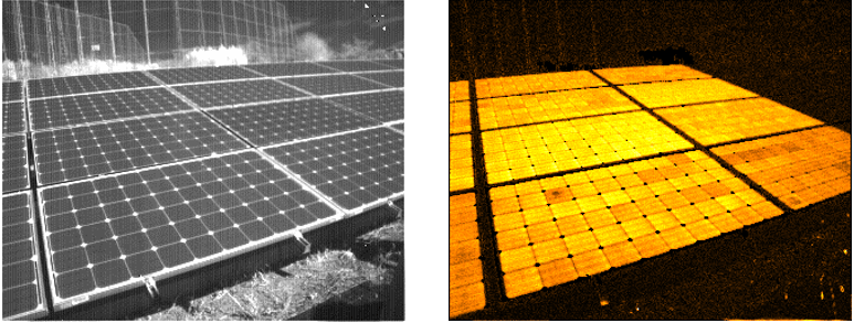 高爾夫球場(chǎng)附近的光伏組件EL圖片 高爾夫球場(chǎng)附近的光伏組件EL圖片